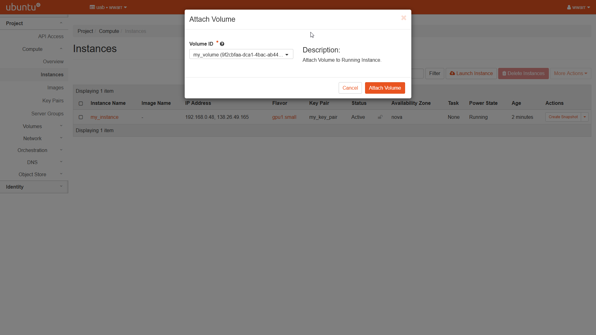 Basic Volume Setup — UAB Research Computing Documentation documentation