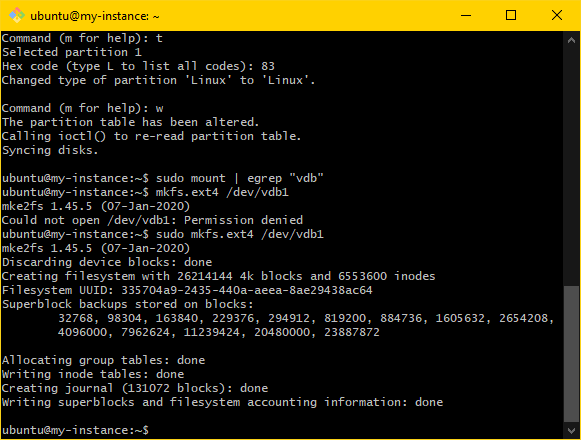 Basic Volume Setup — UAB Research Computing Documentation documentation