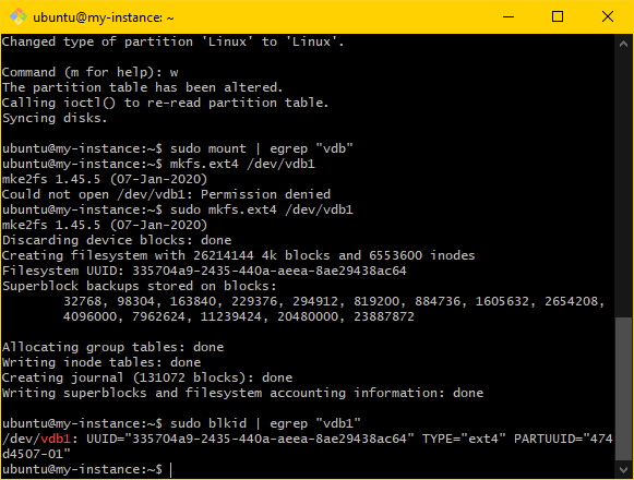 Basic Volume Setup — UAB Research Computing Documentation documentation
