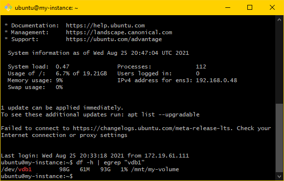 Basic Volume Setup — UAB Research Computing Documentation documentation